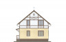 Двухэтажный дом с металлочерепичной крышей