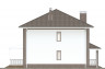 Двухэтажный дом с черепичной крышей